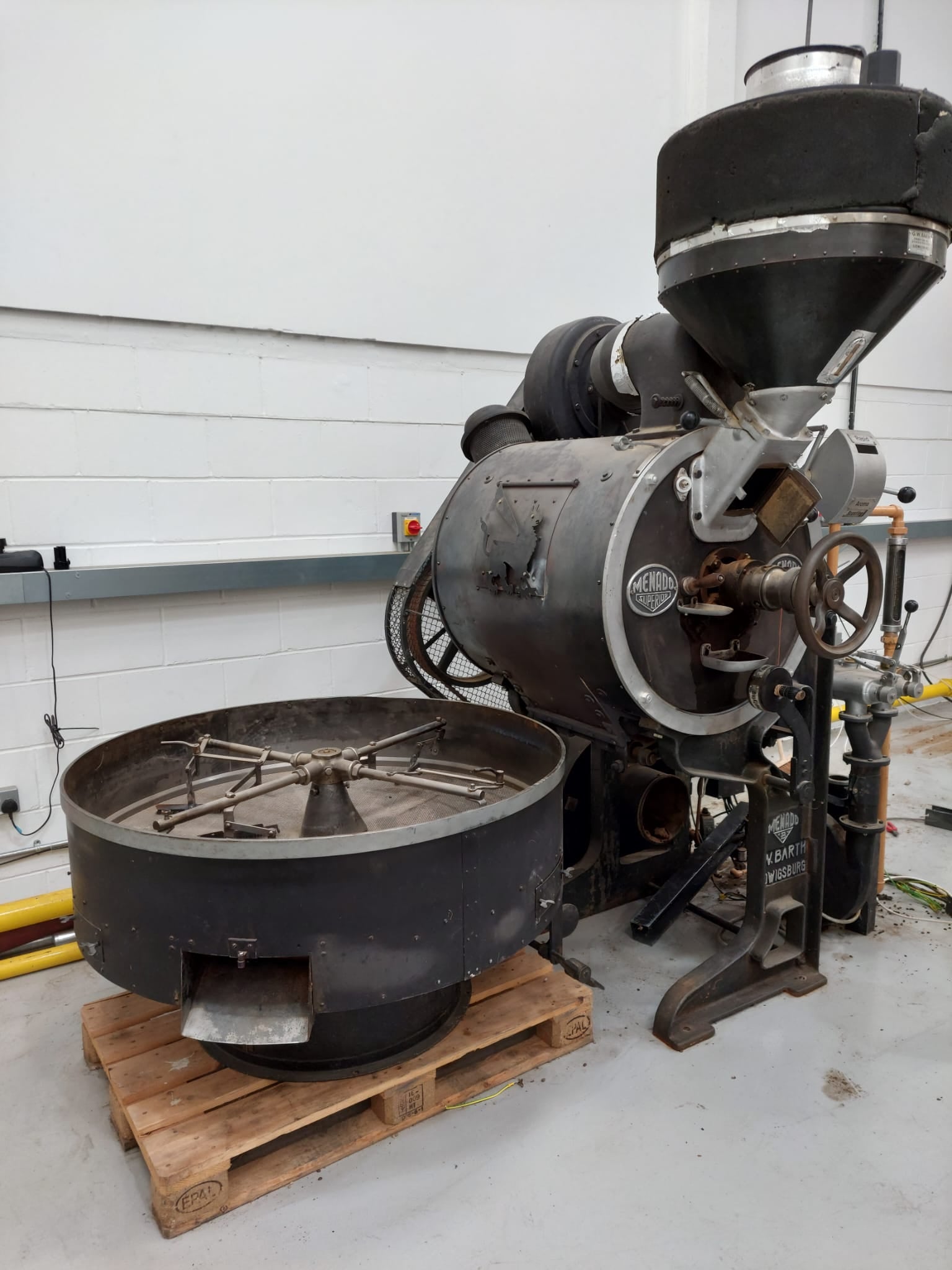 Say hello to our new (to us) 30kg Barth Menado roasting machine