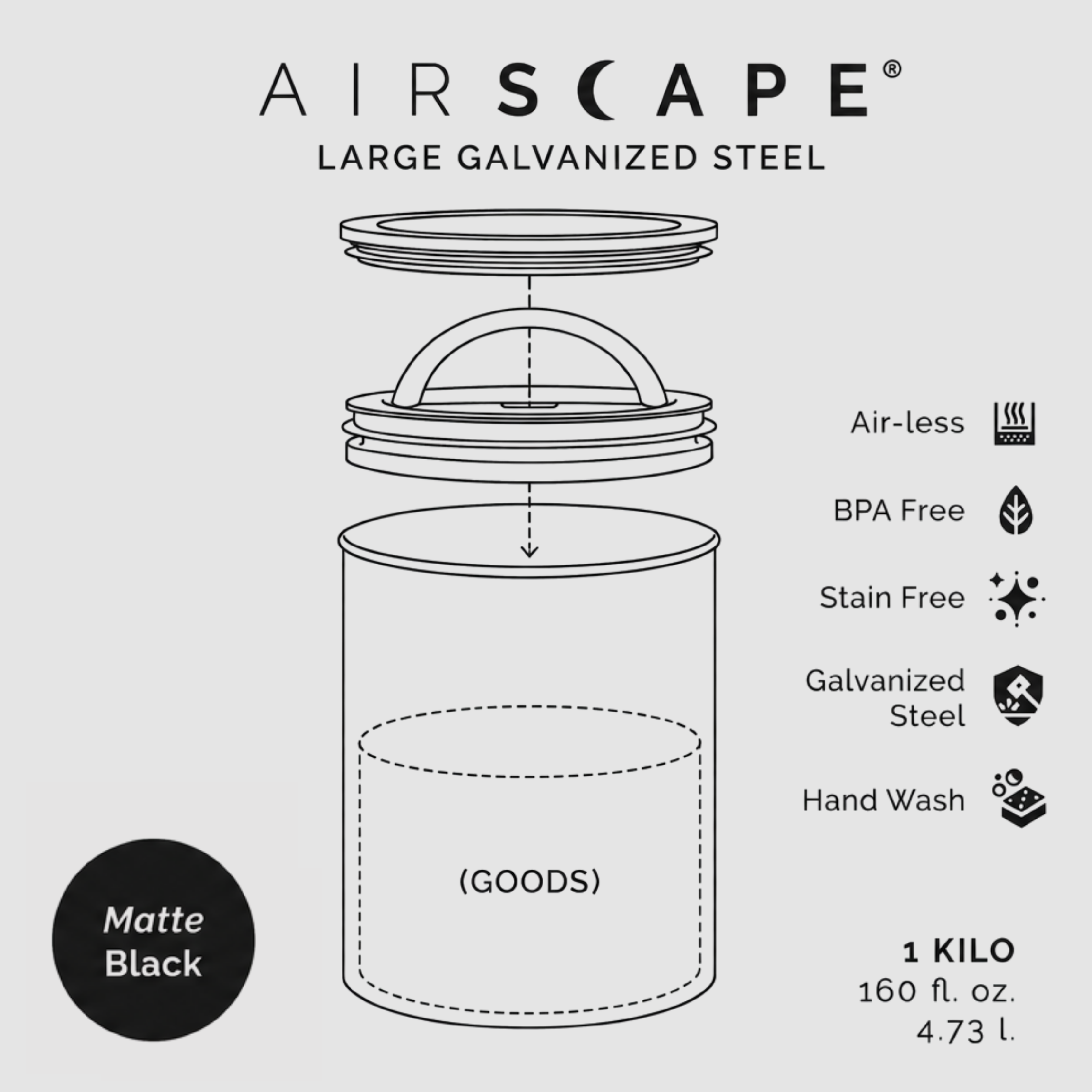 Airscape Coffee Storage Container