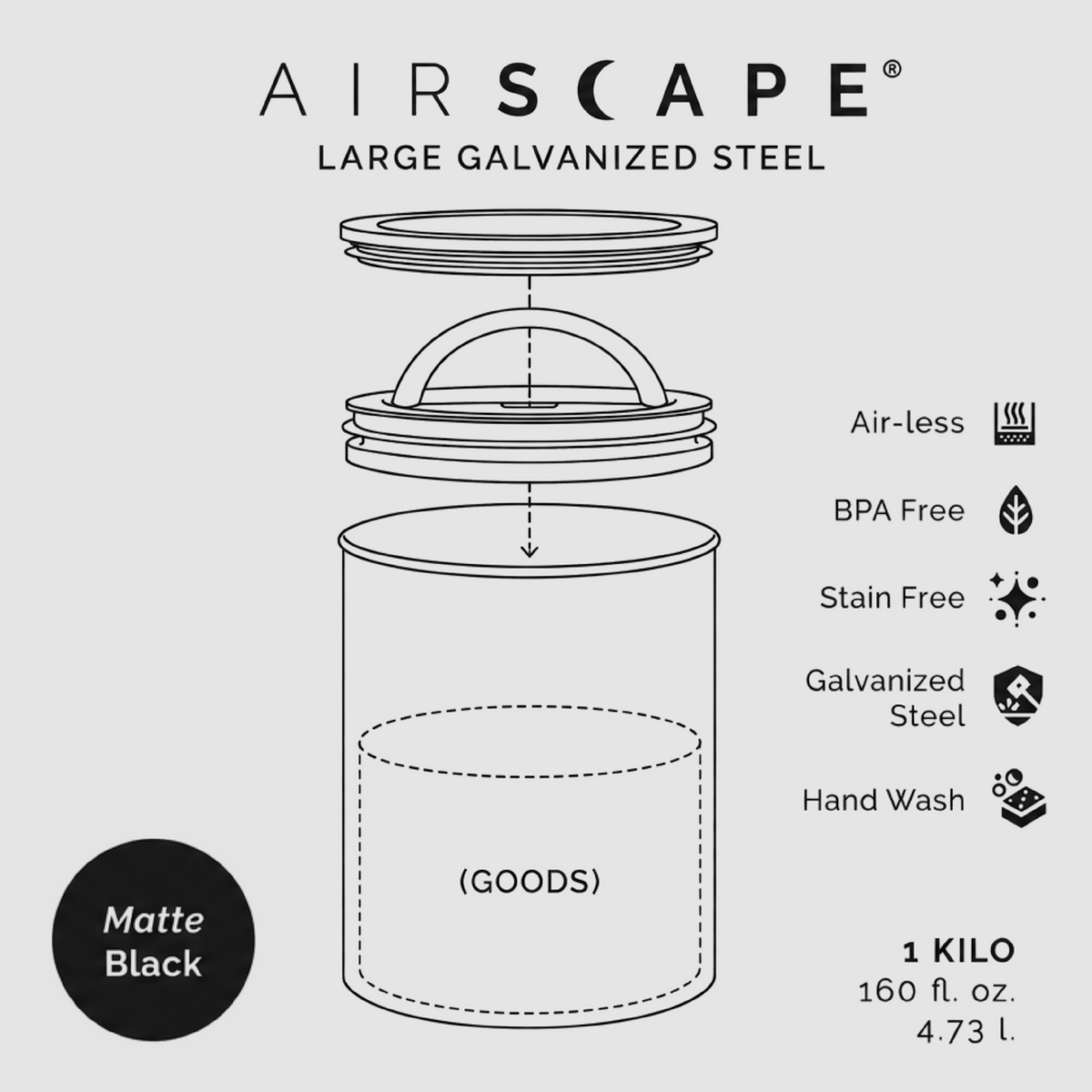Airscape Coffee Storage Container